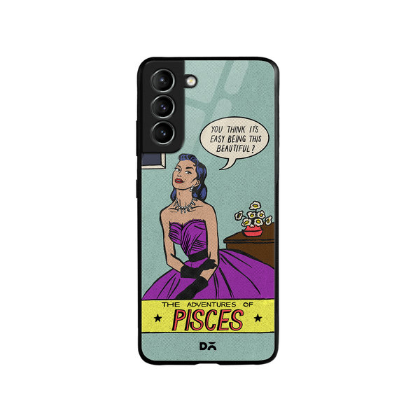 

DailyObjects Pisces Glass Case Cover For Samsung Galaxy S21 Plus