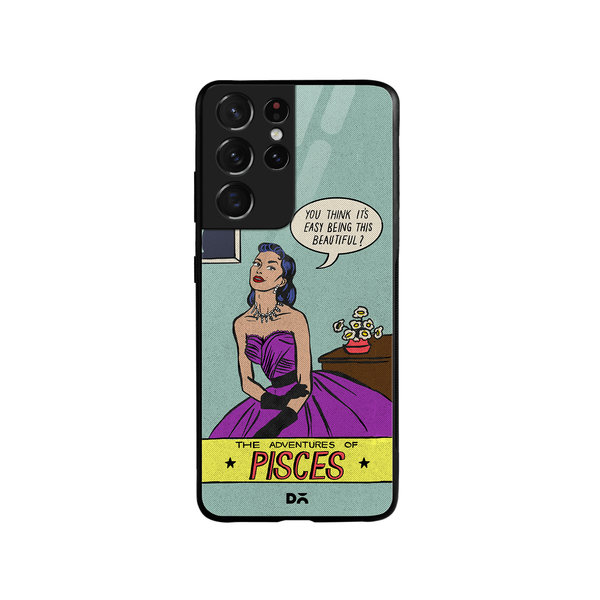 

DailyObjects Pisces Glass Case Cover For Samsung Galaxy S21 Ultra
