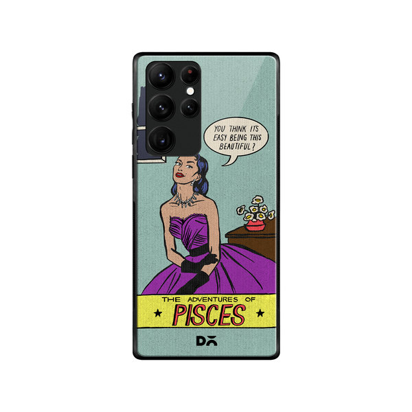 

DailyObjects Pisces Glass Case Cover For Samsung Galaxy S22 Ultra