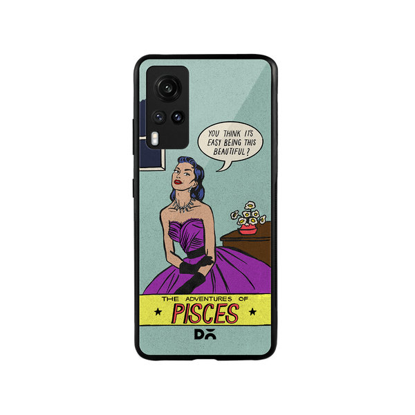 

DailyObjects Pisces Glass Case Cover For Vivo X60