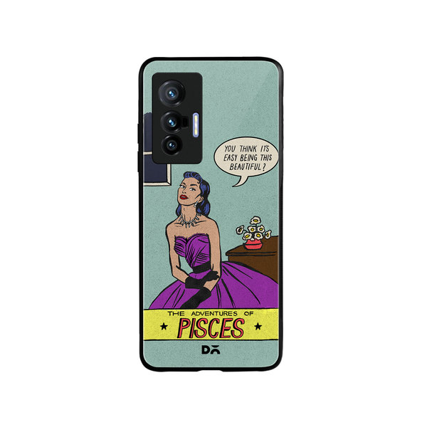 

DailyObjects Pisces Glass Case Cover For Vivo X70