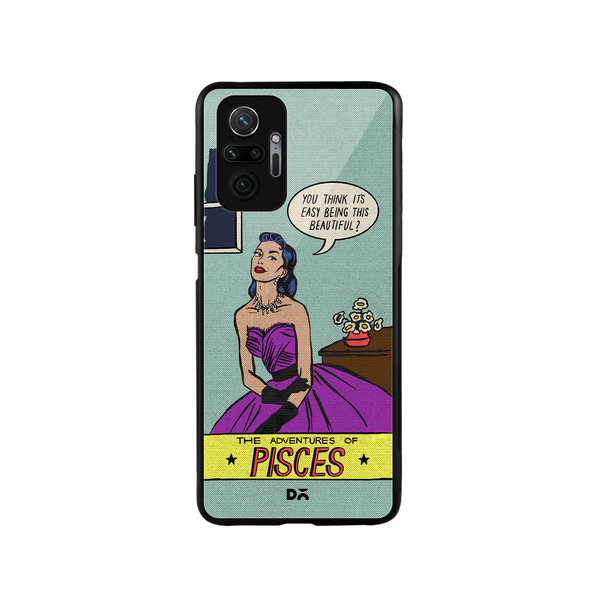 

DailyObjects Pisces Glass Case Cover For Xiaomi Redmi Note 10 Pro