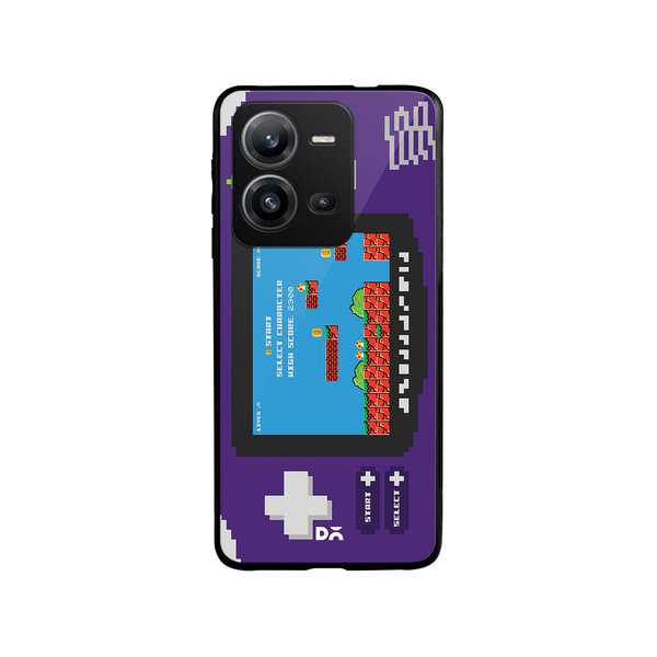 

DailyObjects Pixel Boy Advanced Glass Case Cover For Vivo V25