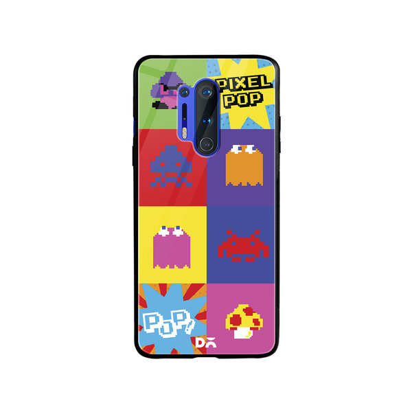 

DailyObjects Pixel Pop Glass Case Cover For OnePlus 8 Pro