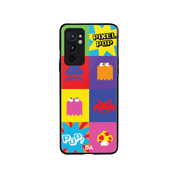 

DailyObjects Pixel Pop Glass Case Cover For OnePlus 9RT