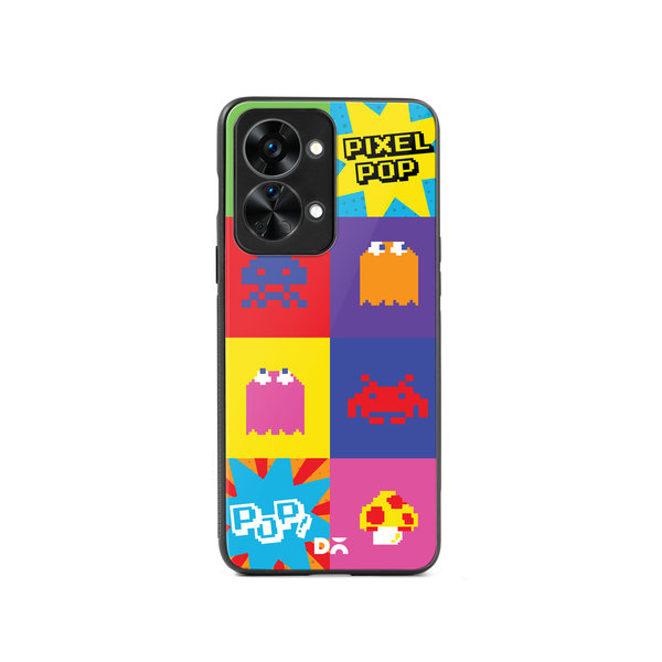 

DailyObjects Pixel Pop Glass Case Cover For OnePlus Nord 2T