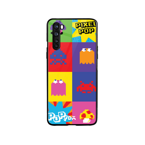 

DailyObjects Pixel Pop Glass Case Cover For OnePlus Nord