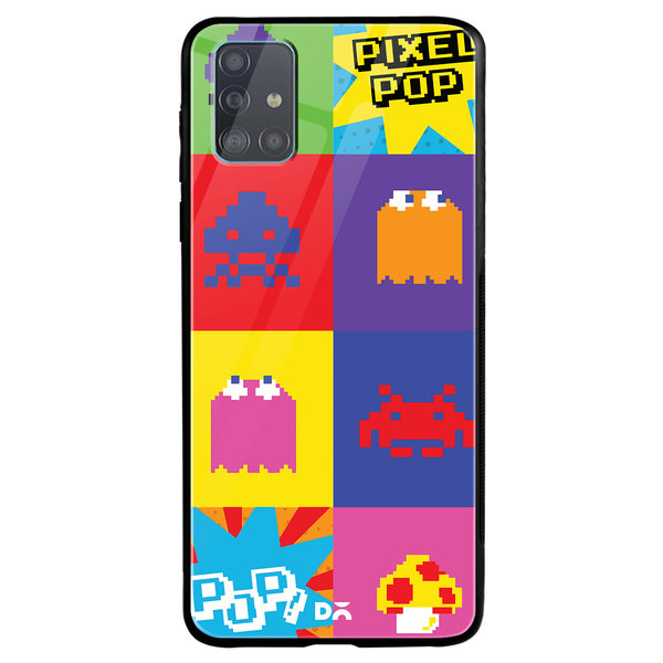 

DailyObjects Pixel Pop Glass Case Cover For Samsung Galaxy A51