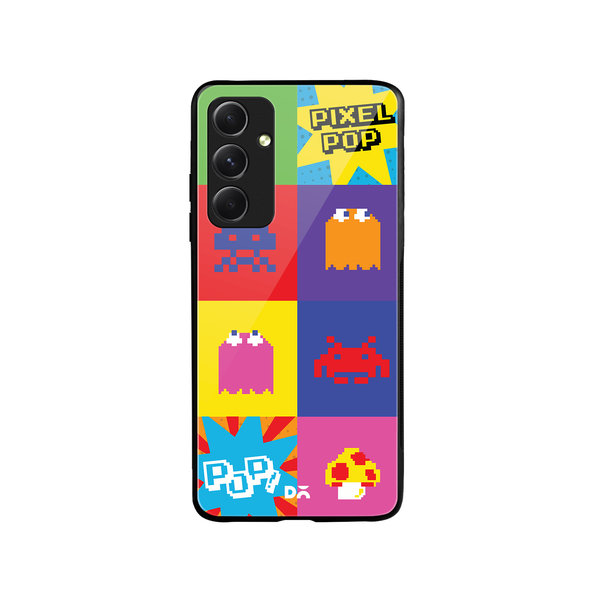 

DailyObjects Pixel Pop Glass Case Cover For Samsung Galaxy A54 5G