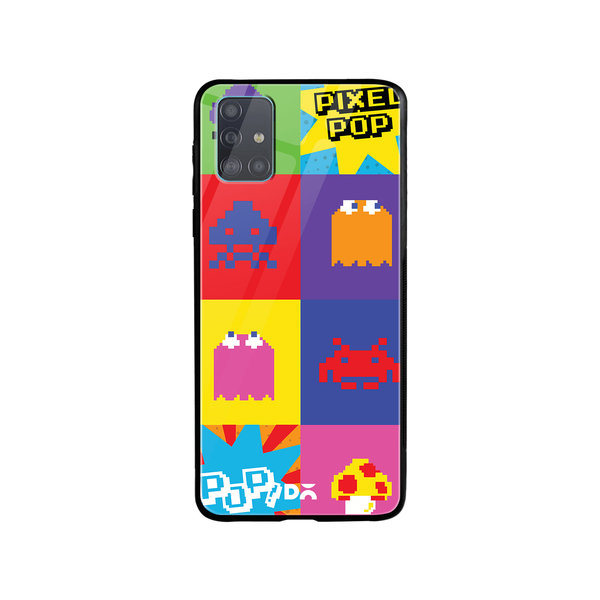 

DailyObjects Pixel Pop Glass Case Cover For Samsung Galaxy A71