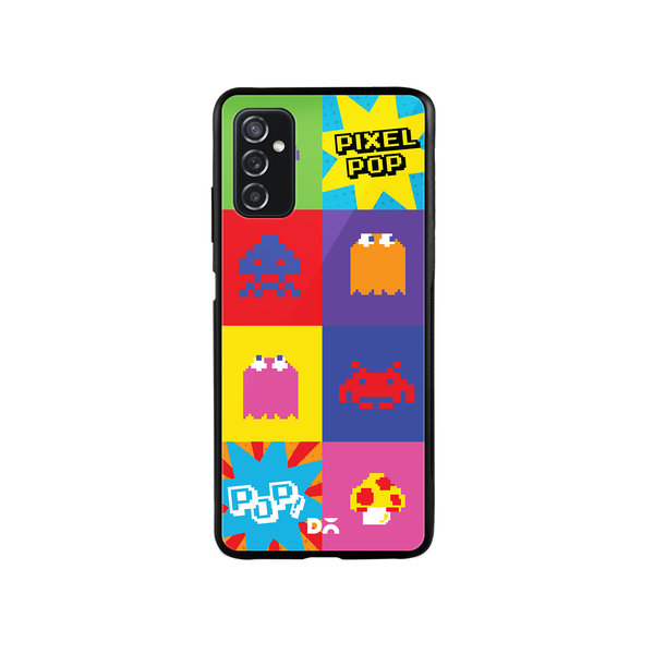 

DailyObjects Pixel Pop Glass Case Cover For Samsung Galaxy M52