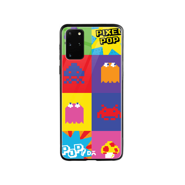 

DailyObjects Pixel Pop Glass Case Cover For Samsung Galaxy S20 Plus