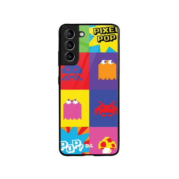

DailyObjects Pixel Pop Glass Case Cover For Samsung Galaxy S21 FE