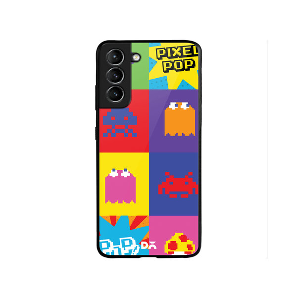 

DailyObjects Pixel Pop Glass Case Cover For Samsung Galaxy S22 Plus