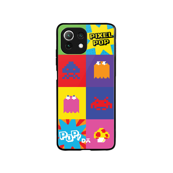 

DailyObjects Pixel Pop Glass Case Cover For Xiaomi Mi 11 Lite