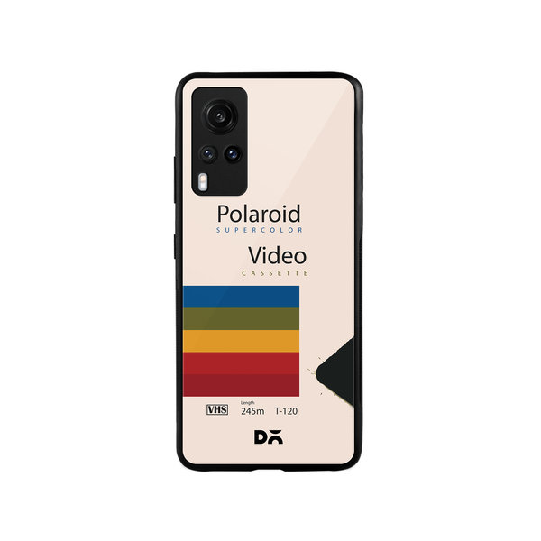 DailyObjects Pix VHS Glass Case Cover For Vivo X60