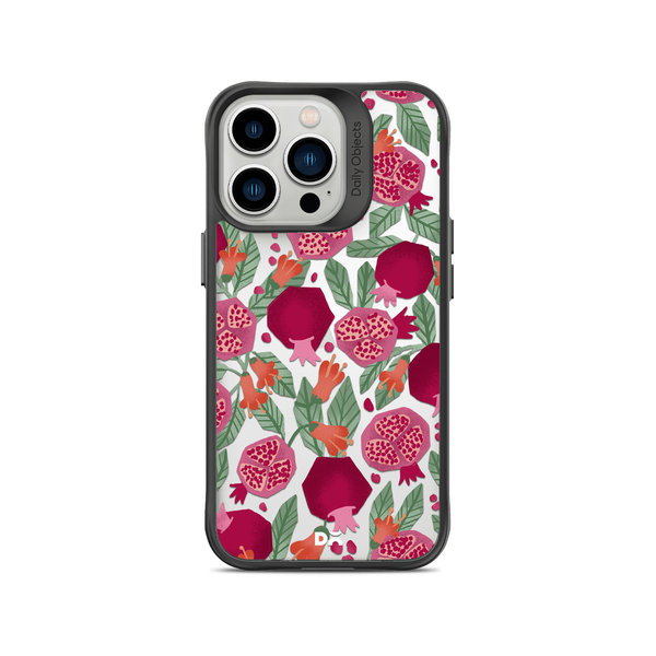 

DailyObjects Pomegranate Party Black Hybrid Clear Case Cover For iPhone 14 Pro Max