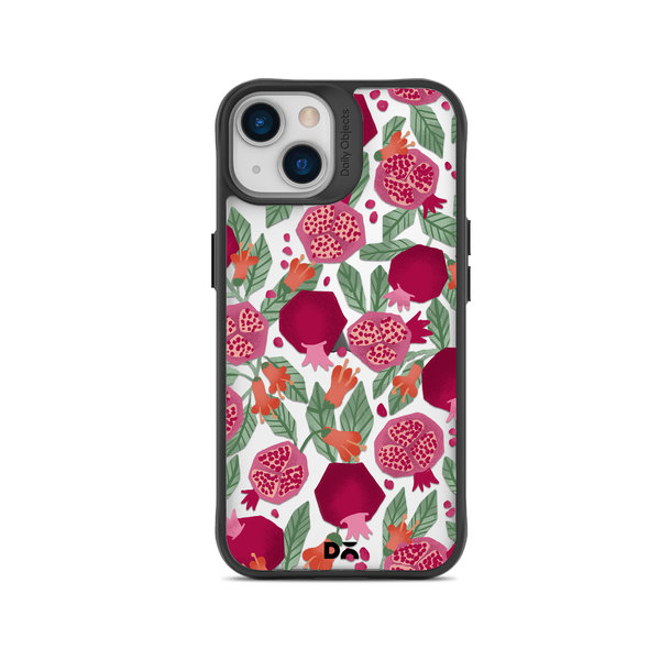 

DailyObjects Pomegranate Party Black Hybrid Clear Case Cover For iPhone 15 Plus
