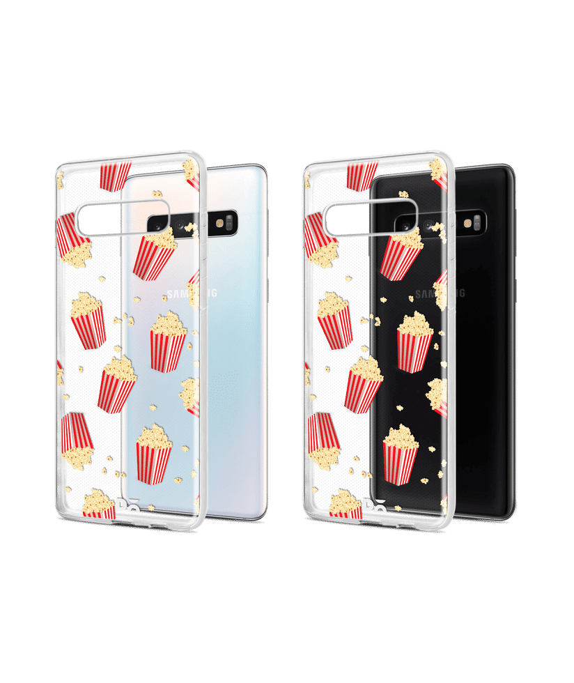 DailyObjects Popcorn Icon Classic Clear Case Cover For Samsung Galaxy S10