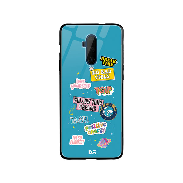 

DailyObjects Positivity Glass Case Cover For OnePlus 7T Pro