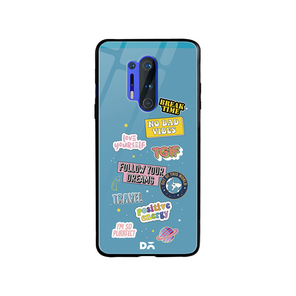 

DailyObjects Positivity Glass Case Cover For OnePlus 8 Pro