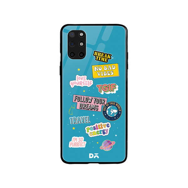 

DailyObjects Positivity Glass Case Cover For OnePlus 8T