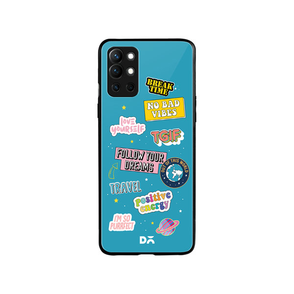 

DailyObjects Positivity Glass Case Cover For OnePlus 9R