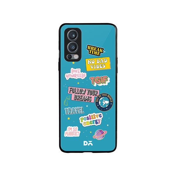 

DailyObjects Positivity Glass Case Cover For OnePlus Nord 2