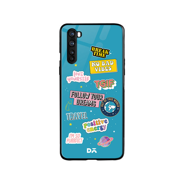 

DailyObjects Positivity Glass Case Cover For OnePlus Nord
