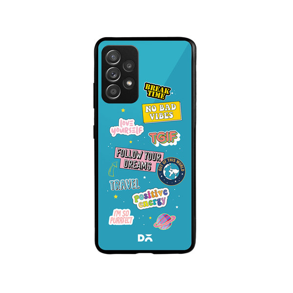 

DailyObjects Positivity Glass Case Cover For Samsung Galaxy A52