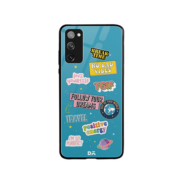

DailyObjects Positivity Glass Case Cover For Samsung Galaxy S20 FE