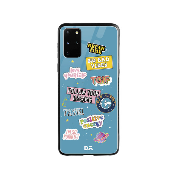 

DailyObjects Positivity Glass Case Cover For Samsung Galaxy S20 Plus