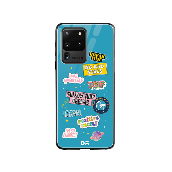 

DailyObjects Positivity Glass Case Cover For Samsung Galaxy S20 Ultra