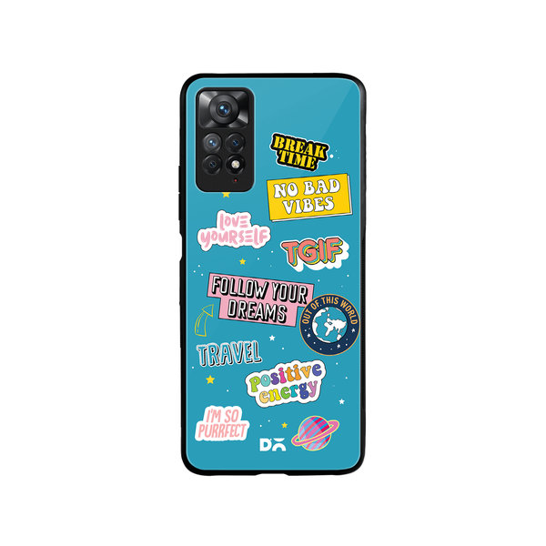 

DailyObjects Positivity Glass Case Cover For Xiaomi Redmi Note 11 Pro