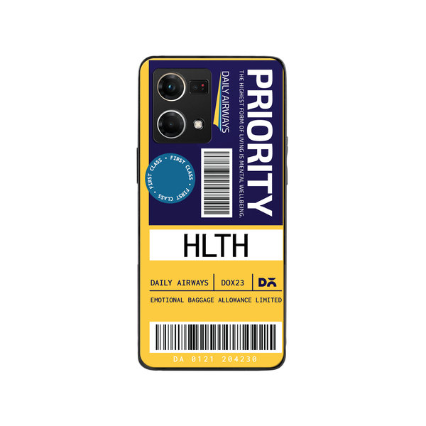 

DailyObjects Priority Glass Case Cover For Oppo Reno 7