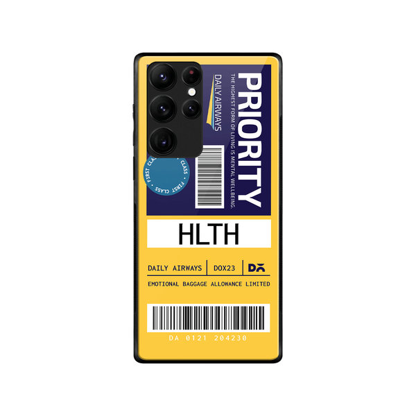 

DailyObjects Priority Glass Case Cover For Samsung Galaxy S22 Ultra