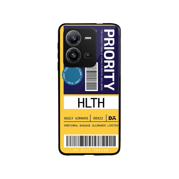 

DailyObjects Priority Glass Case Cover For Vivo V25