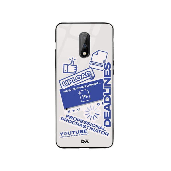 

DailyObjects Procrastination Loading Glass Case Cover For OnePlus 7