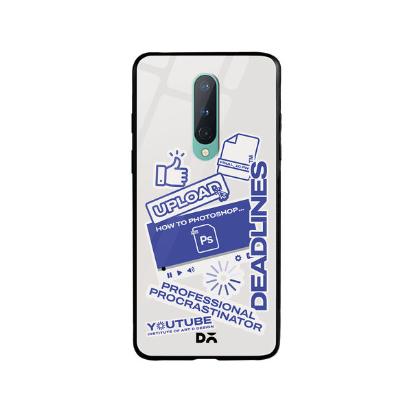 

DailyObjects Procrastination Loading Glass Case Cover For OnePlus 8