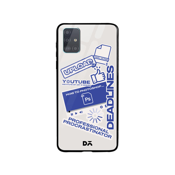 

DailyObjects Procrastination Loading Glass Case Cover For Samsung Galaxy A71
