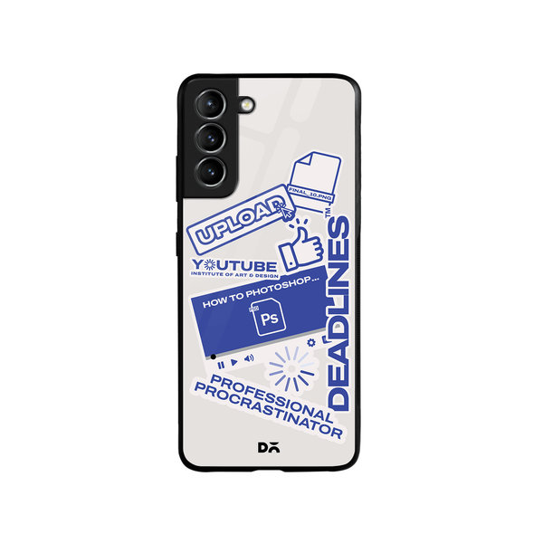

DailyObjects Procrastination Loading Glass Case Cover For Samsung Galaxy S21