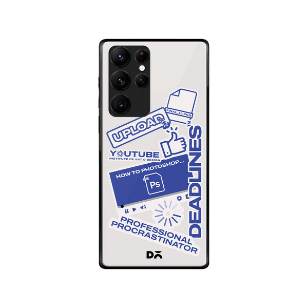 

DailyObjects Procrastination Loading Glass Case Cover For Samsung Galaxy S22 Ultra