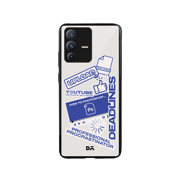DailyObjects Procrastination Loading Glass Case Cover For Vivo V23