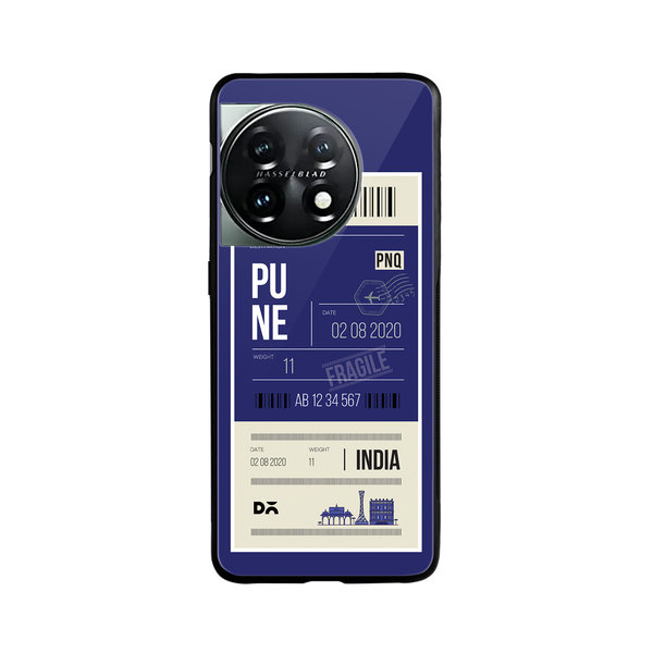 

DailyObjects Pune City Tag Glass Case Cover For OnePlus 11 5G