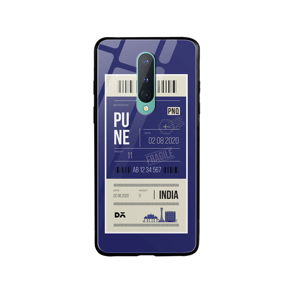

DailyObjects Pune City Tag Glass Case Cover For OnePlus 8