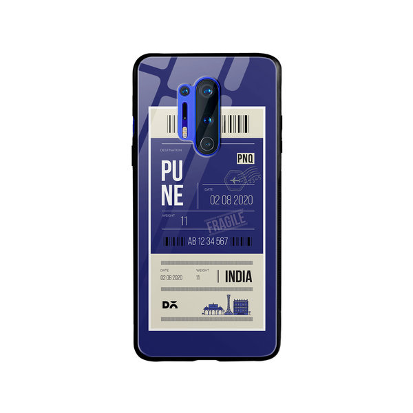 

DailyObjects Pune City Tag Glass Case Cover For OnePlus 8 Pro