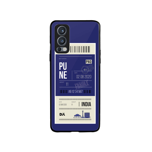 

DailyObjects Pune City Tag Glass Case Cover For OnePlus Nord 2