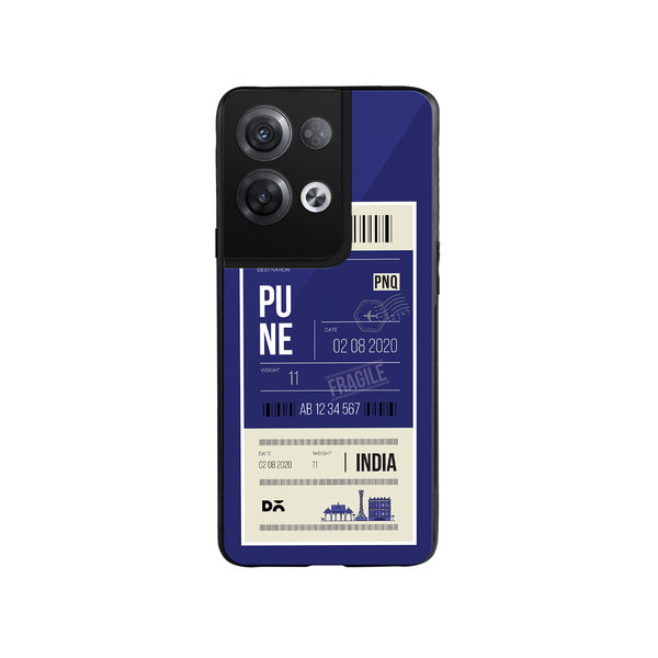 

DailyObjects Pune City Tag Glass Case Cover For Oppo Reno 8 Pro Plus
