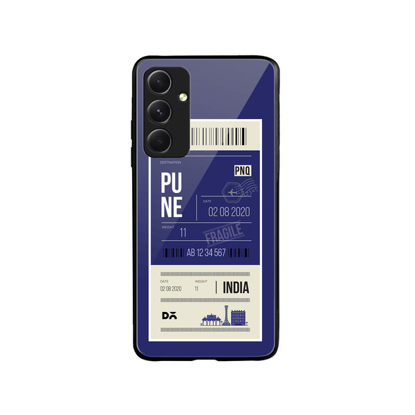 

DailyObjects Pune City Tag Glass Case Cover For Samsung Galaxy A54 5G