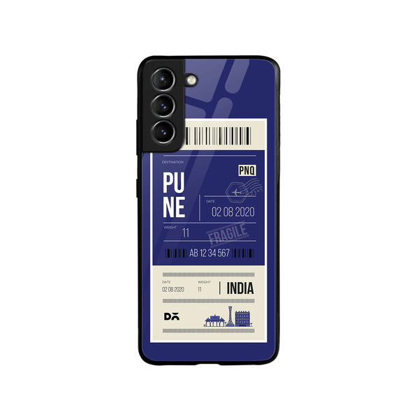 

DailyObjects Pune City Tag Glass Case Cover For Samsung Galaxy S21 FE
